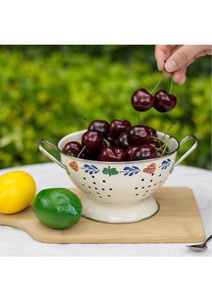 Yüksek Kaliteli Meyve Sepeti, Metal Retro Damlama Havzası Drenaj Sepeti, Yıkama Sepeti, Şeker Meyve Depolama Sepeti (Yurt Dışından)