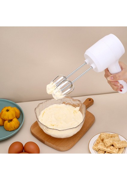 USB Şarj Edilebilir Blender Elektrikli Yumurta Çırpma Ev Pişirme Kek Blender Krem Bıyık Otomatik Yumurta Çırpma Beyaz (Yurt Dışından) fiyatları