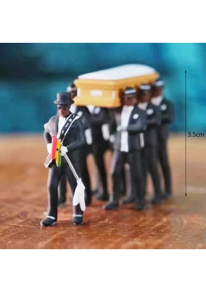 1:64 Aksiyon Figürü Araba Dekor Gana Cenaze Tabut Dans Ekibi Modeli Nefis Işçilik (Ayakta) (Yurt Dışından)