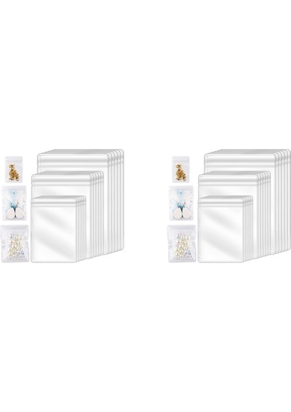 150 Adet 3 Boyutları Temizle Küpe Çanta, Takı Yüzükler Kolye Bilezik Için (Yurt Dışından)