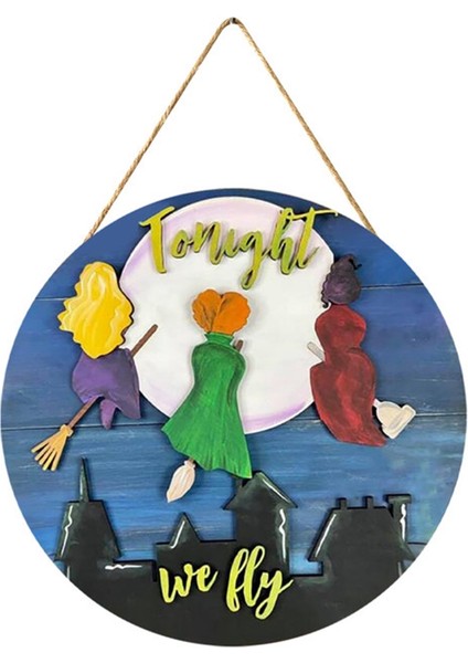 Sundurma Dekorasyon Tabelası Kişiselleştirilmiş Cadılar Bayramı Cadı Kostümü Basit -4 (Yurt Dışından)