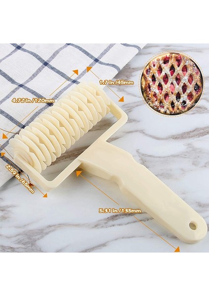 Kafes Rulo Kesici, Pasta Pizza Çerez Hamur Açma Makinesi Kafes Ev Pişirme Pasta Araçları (Plastik Kafes Kesici) (Yurt Dışından) fırsatları
