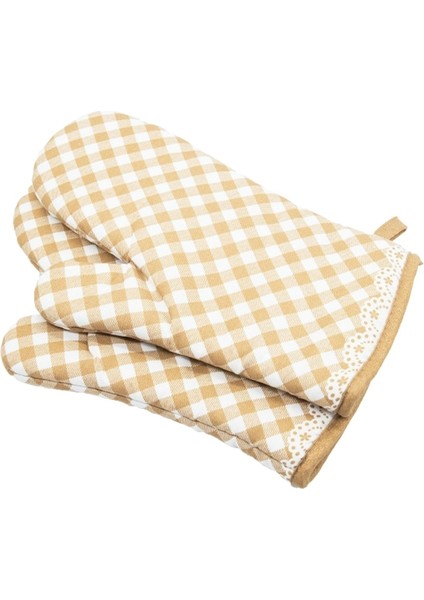 Fırında Pişirmek Için 1 Çift Eldiven, Barbekü Kaymaz Eldiven, Pamuk Astar (Yurt Dışından) modelleri