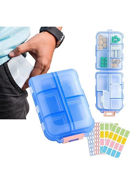 Etiketli Med Cüzdan Hapları, Medwallet Hap Kutusu, Med Cüzdan Hap Kutusu, Taşınabilir Günlük Hap Kutusu, Ilaç Cüzdanı A (Yurt Dışından)