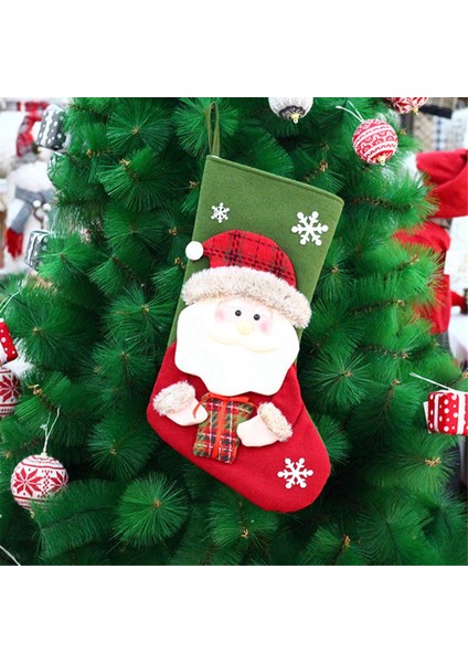 Merdiven Şömine Asılı, Ren Geyiği Için Noel Çorap Çantası (Yurt Dışından)