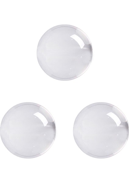 3x Şeffaf Renk Gl Kristal Top Sahne Topu Dekoru 30MM (Yurt Dışından)