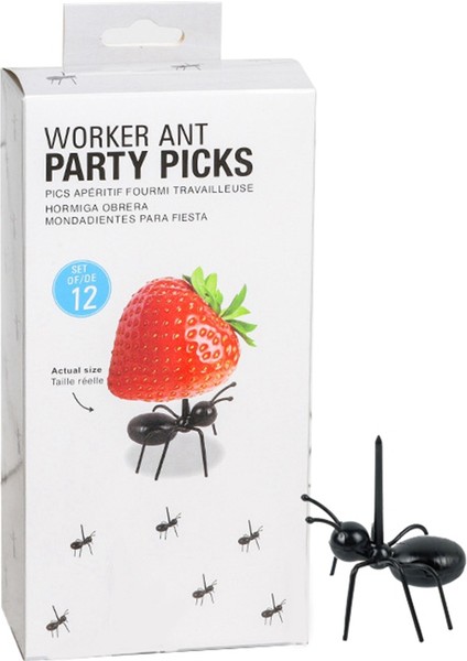 120 Paket Karınca Yemi Meyve Dekorasyon Çatallar Karınca Şekilli Çatallar Aperatif Kek Tatlı Ev Mutfak Partisi (Yurt Dışından)