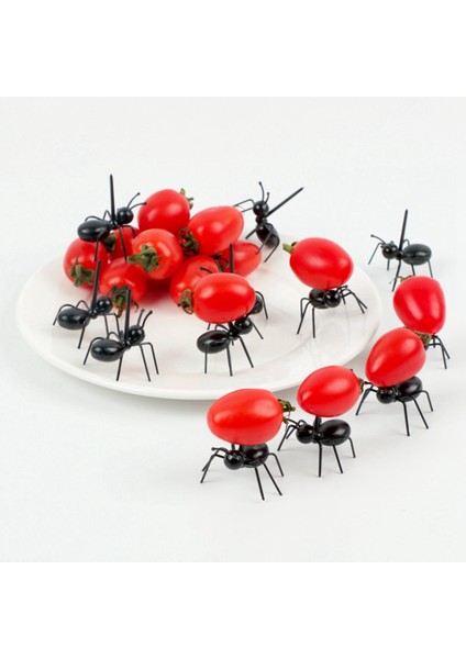 120 Paket Karınca Yemi Meyve Dekorasyon Çatallar Karınca Şekilli Çatallar Aperatif Kek Tatlı Ev Mutfak Partisi (Yurt Dışından) modelleri