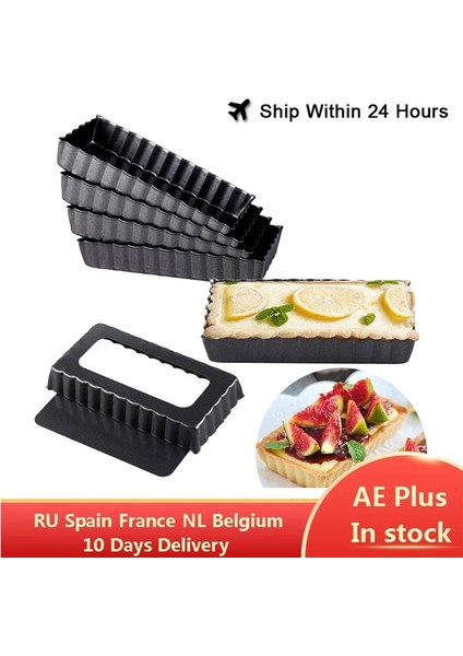 10 Adet Dikdörtgen Yapışmaz Kek Kalıbı Mini Tart Mini Tart Kalıbı Çıkarılabilir Alt Yapışmaz Kiş Tavalar Ağır Pizza Tava (Yurt Dışından) modelleri