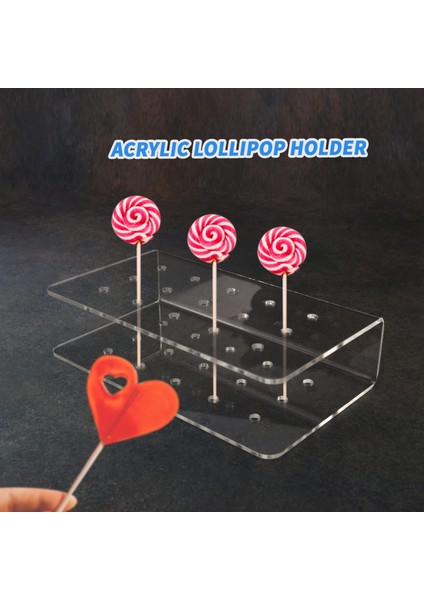 Akrilik Lolipop Tutucu, Şeffaf Ekran Kek Lolipop Tutucu, Kuru Soğutma Dekorasyon Kek Topu Tutucu (Yurt Dışından) fiyatları