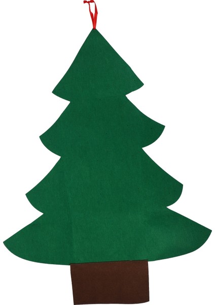 3.2ft Keçe Noel Ee, 26 Adet Süslü Noel (Yurt Dışından)