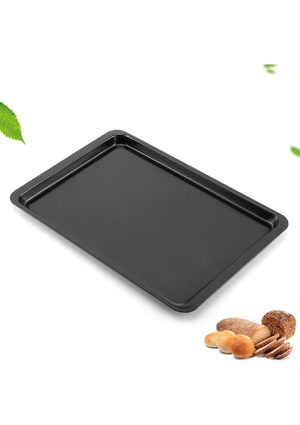 2 Adet Dikdörtgen Yapışmaz Ekmek Kek Fırın Tepsisi Fırın Tepsisi Fırın Dikdörtgen Siyah Fırın Tepsisi Diy Pişirme Mutfak Için (Yurt Dışından)