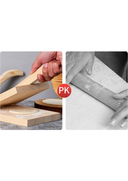 2x Hamur Presleme Aracı Hamur Baskı Hamur Cilt Ahşap Hamur Presleme Hamur Baskı Hamur Sarmalayıcılar Baskı C (Yurt Dışından) fiyatları