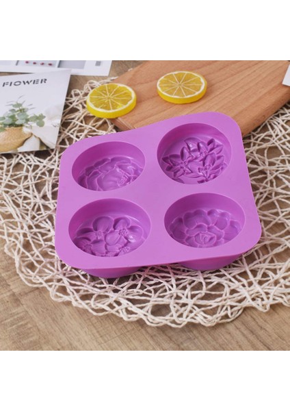 Çiçek Silikon Sabun, Ev Yapımı Sabun Kalıbı, Muffin, Puding, Jöle ve Cheesecake(1 Adet) (Yurt Dışından) indirimleri