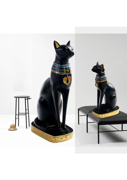 Reçine Mısır Kedi Bastet Heykelcik Anime Mısır Tanrıçası Heykeli Heykel Ev Bar Ofis Masaüstü Dekorasyon() (Yurt Dışından) fiyatları