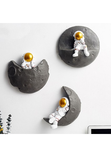 Duvar Dekorasyonu Iskandinav Ins Modern Üç Boyutlu Reçine Astronot Duvar Dekorasyonu Oturma Odası Arka Plan A (Yurt Dışından) modelleri