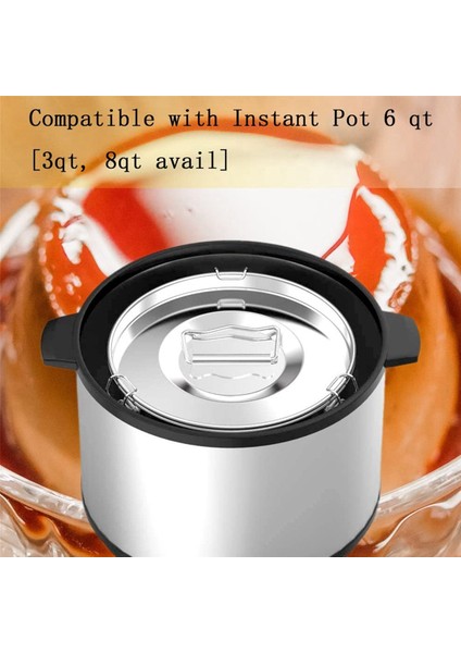 Paslanmaz Çelik Flan Kalıbı 60 Oz, 6 Qt ile Uyumlu(3 Qt,8 Qt Mevcut) (Yurt Dışından) indirimleri