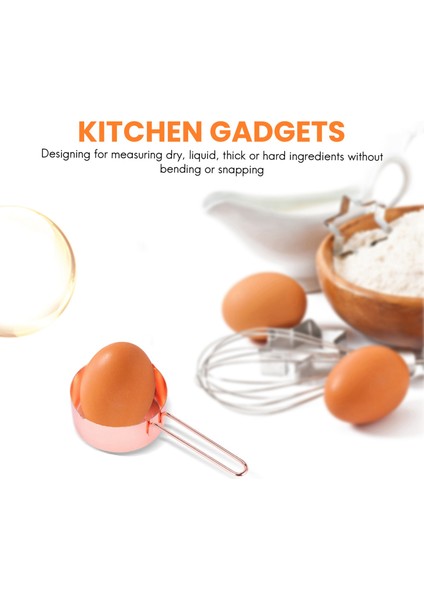 Gül Rengi Altın Paslanmaz Çelik 8 Kazınmış Ölçümden Oluşan Ölçüm Seti (Yurt Dışından) fırsatları