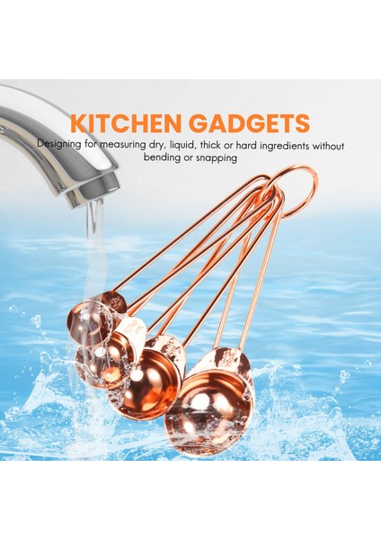 Gül Rengi Altın Paslanmaz Çelik 8 Kazınmış Ölçümden Oluşan Ölçüm Seti (Yurt Dışından) indirimleri