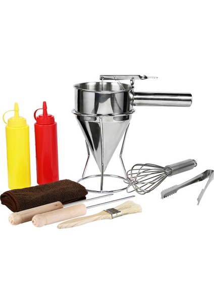 10 Adet Ahtapot Topu Sıvı Huni Seti Pişirme Hunisi Saplı Baharat Ahtapot Topu Aracı Raf Hunisi, Bir (Yurt Dışından) modelleri