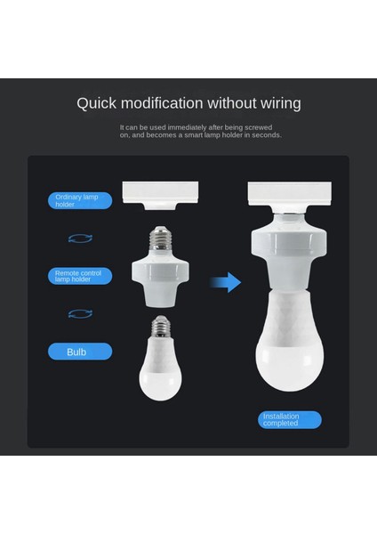 E26 E27 Kablosuz Uzaktan Kumanda Işık Soketi Lamba Tutucu 20 M Tabanı On/off Akıllı Anahtar Priz Aralığı Akıllı Cihaz (220 V) (Yurt Dışından)