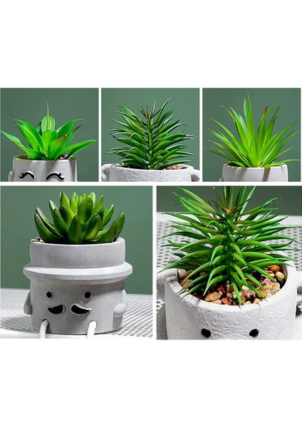 Yapay Saksı Bitki Sahte Etli Bitki Sevimli Asılı Bacak Seramik Saksı Succulents Dekor Masa Raf B (Yurt Dışından) fiyatları
