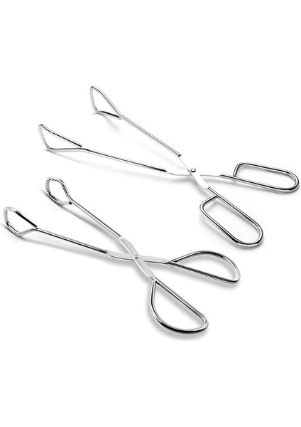 Pasta Kek Ekmek Kelepçesi Izgara Gıda Kızartma Klip Mutfak Maşası Paslanmaz Çelik Pişirme Büfe Piknik Barbekü Pense B (Yurt Dışından)