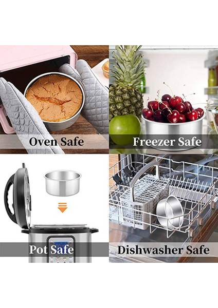 4 Inç Küçük Kek Tavası 8'li Set, Pişirme Yuvarlak Kek Tavaları Teneke Bakeware (Yurt Dışından) fiyatları