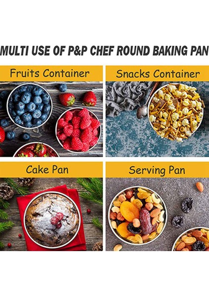 4 Inç Küçük Kek Tavası 8'li Set, Pişirme Yuvarlak Kek Tavaları Teneke Bakeware (Yurt Dışından) modelleri