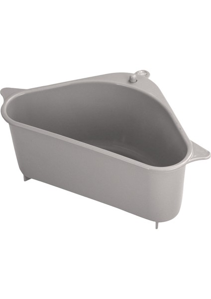 Paket Üç Köşeli Depolama Tutucu Drenaj Raf Mutfak Çok Amaçlı Sepet Yumruk Vantuz ile Gri (Yurt Dışından)