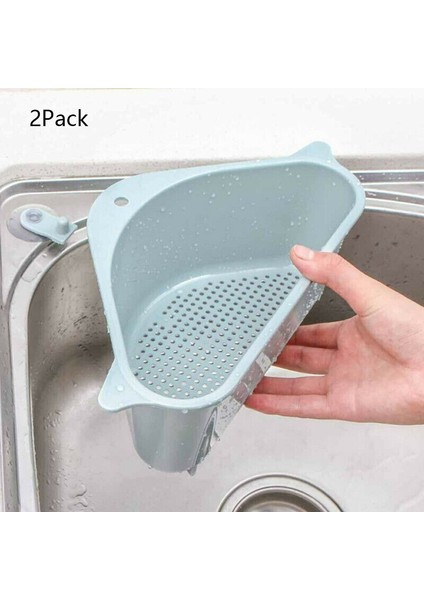 Paket Üç Köşeli Depolama Tutucu Drenaj Raf Mutfak Çok Amaçlı Sepet Yumruk Vantuz ile Gri (Yurt Dışından) fiyatları