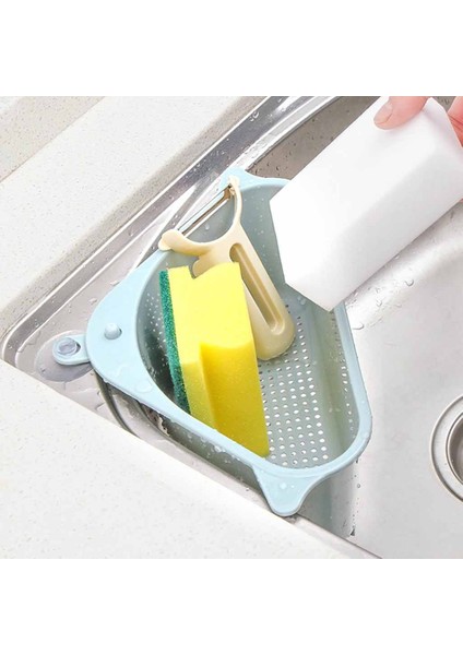 Paket Üç Köşeli Depolama Tutucu Drenaj Raf Mutfak Çok Amaçlı Sepet Yumruk Vantuz ile Gri (Yurt Dışından) modelleri