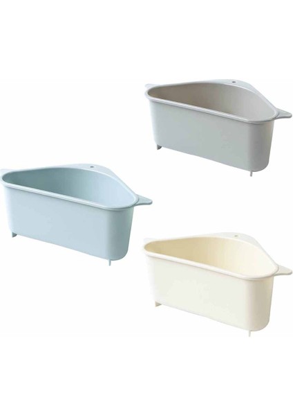 Paket Üç Köşeli Depolama Tutucu Drenaj Raf Mutfak Çok Amaçlı Sepet Yumruk Vantuz ile Gri (Yurt Dışından) indirimleri