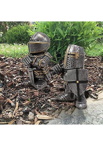 Şövalye Gnomes Muhafızı, Cüce Gnome Heykeli, Komik Bahçe Heykeli Açık Hava, Veranda Dekoru, Çim,, D (Yurt Dışından) fiyatları