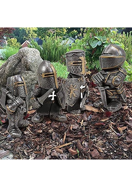 Şövalye Gnomes Muhafızı, Cüce Gnome Heykeli, Komik Bahçe Heykeli Açık Hava, Veranda Dekoru, Çim,, D (Yurt Dışından) modelleri