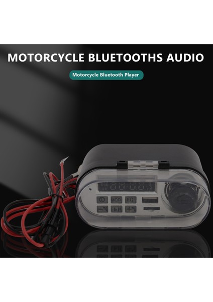 Motosiklet Ses Stereo Hoparlör Su Geçirmez Motosiklet Scooter Fm Radyo Bluetooth USB Tf Mp3 Müzik Çalar Kiti (Yurt Dışından) fiyatları