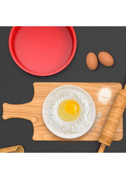 Yapışmaz ve Hızlı Çıkarılan Fırın Tavası Için 8 Inç (Yaklaşık 20,3 Cm) Yuvarlak Kek Tavası-Silikon Kalıbı (Yurt Dışından) indirimleri