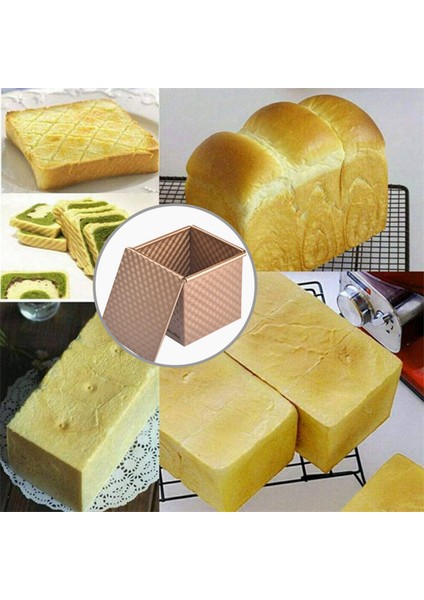 Pişirme Için 2x Somun Teneke, Karbon Çelik Yapışmaz Tost Kutusu, Kapaklı Ekmek Tost Kalıbı, Tost/sandviç/kek Kalıbı Için (Yurt Dışından) fırsatları