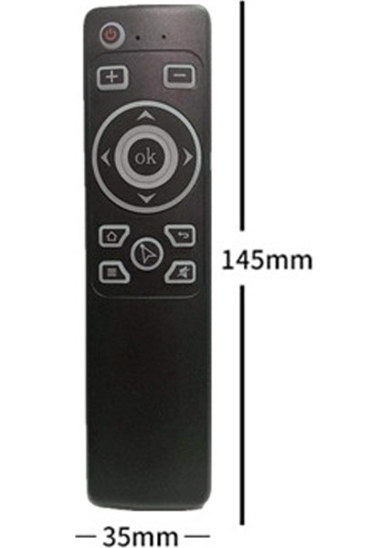 Mt3 Akıllı Uzaktan Kumanda Hava Fare 2.4g Kablosuz Akıllı Hava Fare Evrensel Kızılötesi Uzaktan Kumanda (Yurt Dışından)