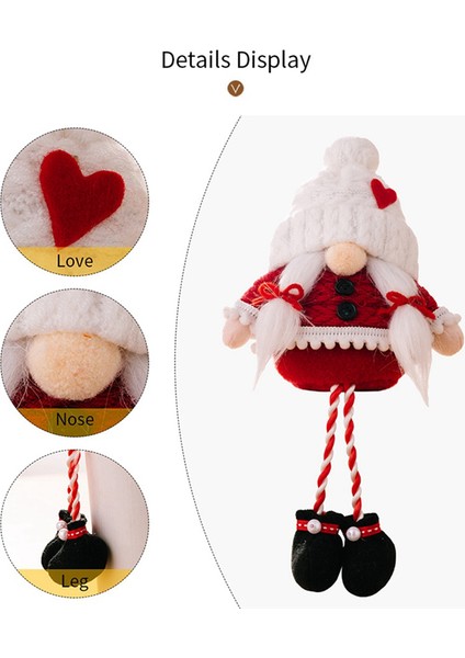 Yüzü Olmayan Gnome Peluş Bebek Santa Gnome Rudolph Bebek Kolye Hediye A (Yurt Dışından) fırsatları