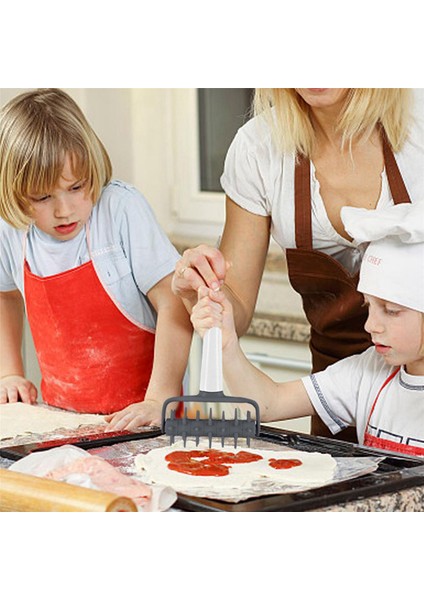 2x Pizza Iğneli Rulo Hamur Zımba Ekmek Iğnesi Pizza Rulo Pasta Dilim Bakeware Aksesuarları (Yurt Dışından)