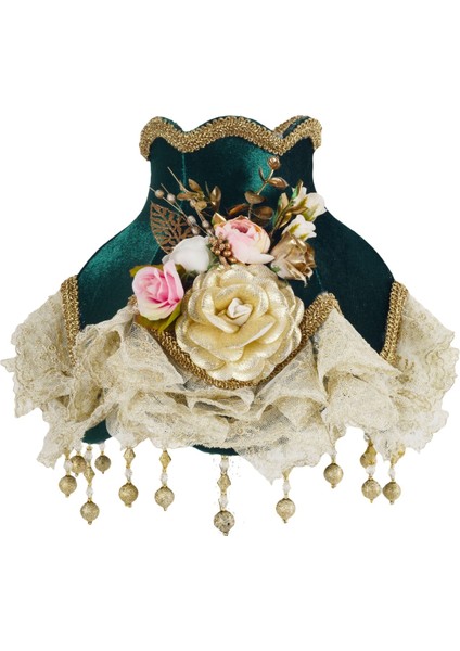 Kadife Kaplı Vintage Model Abajur Şapka Hürrem Kumaş PRA-4851377