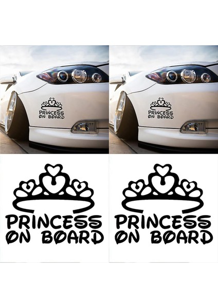 Hediyene Bak Princess On Board  Araba, Motorsiklet, Kask, Laptop,cam Sticker