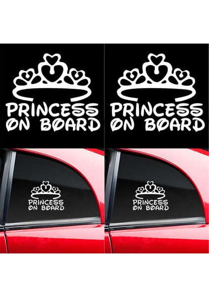 Hediyene Bak Princess On Board  Araba, Motorsiklet, Kask, Laptop,cam Sticker