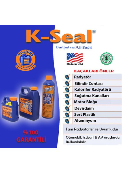 Çok Amaçlı Sıvı Soğutma Sıvısı Radyatör Kaçak Kalıcı Onarım 236ML