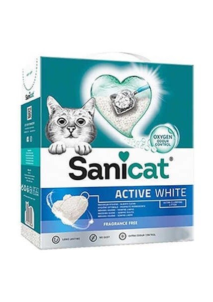 Active White Ultra Topaklanan Kedi Kumu 6 lt