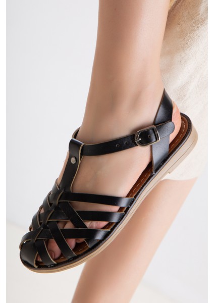 D002 Garantili Kadın Deri Sandalet modelleri