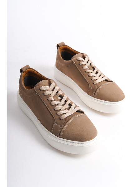 Mbnbkm3-Vz Erkek Nubuk Deri Vizon Sneaker & Spor Ayakkabı