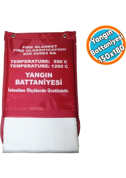 Sertifikalı Yangın Söndürme Battaniyesi 150 x 180 mm