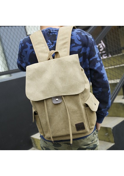 Moda Trendi Sırt Çantası Rahat Kanvas Seyahat Çantası Öğrenci Okul Çantası (Yurt Dışından) fiyatları